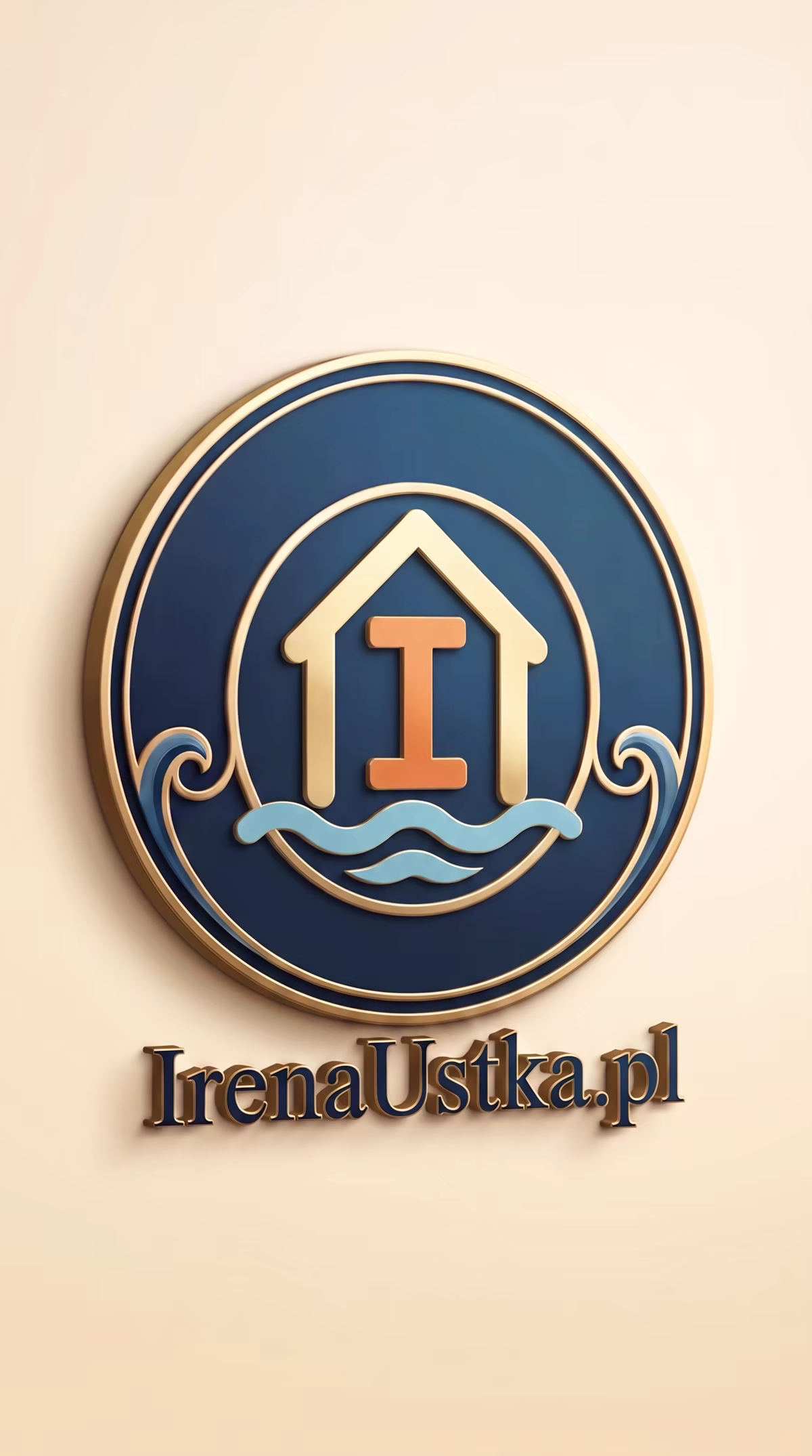Projekt logo dla kwater prywatnych IrenaUstka.pl
